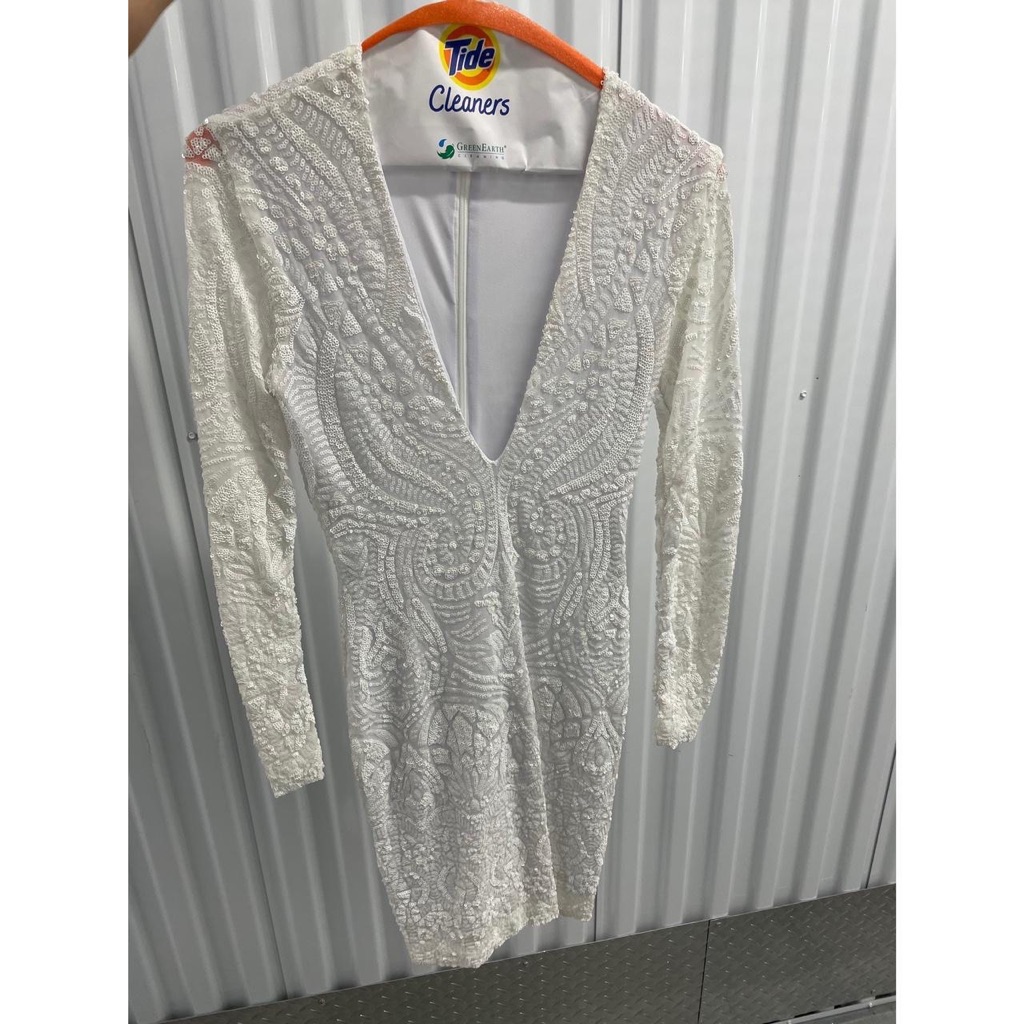 nookie white sequin dress Nookie Valentina Gown